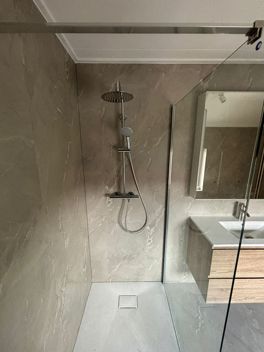 Marmer light beige – Marmer wandpanelen – 2700 x 450 mm – 1,21 m2